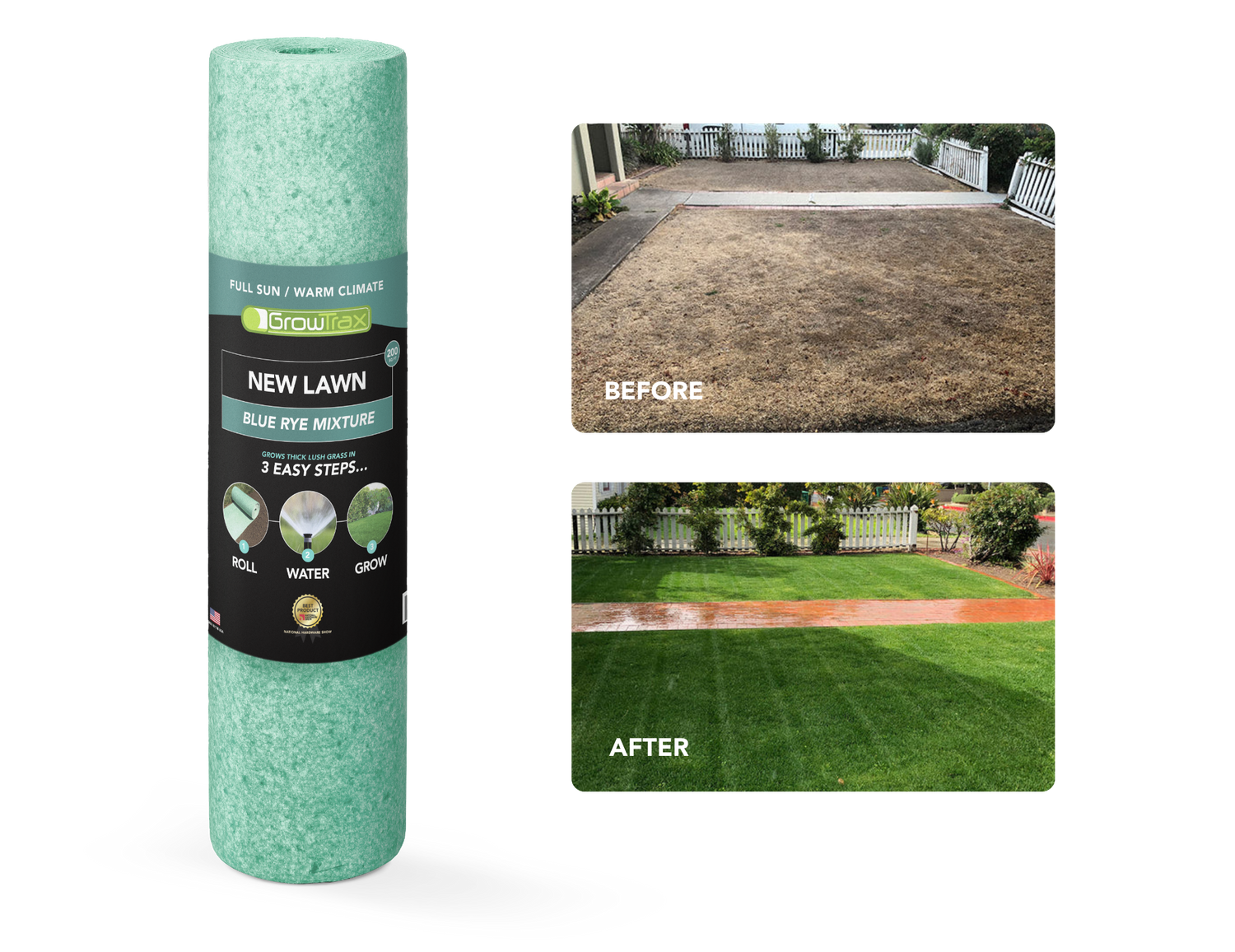 Growtrax New Lawn (200 sq ft roll)