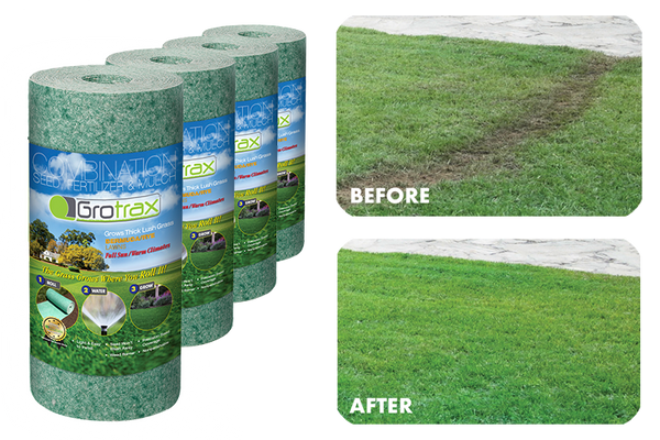 Growtrax Quick Fix Bundle Offer 4 rolls 50 sq ft ea Grotrax Grass